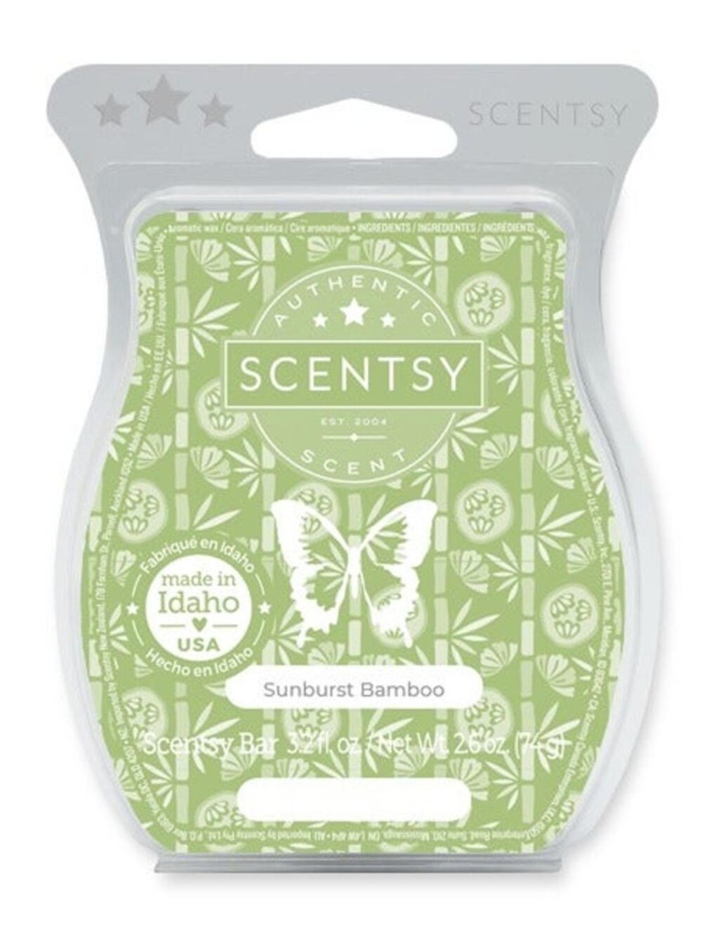 Scentsy SUNBURST BAMBOO Scented Wax Melt Bar New